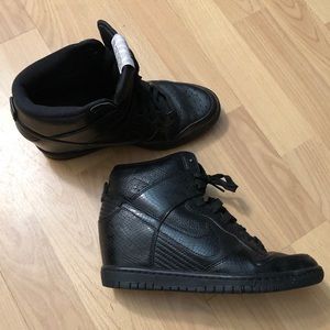 Nike Dunk Sky Hi Snakeskin Wedge Sneaker